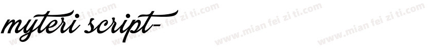 myteri script字体转换